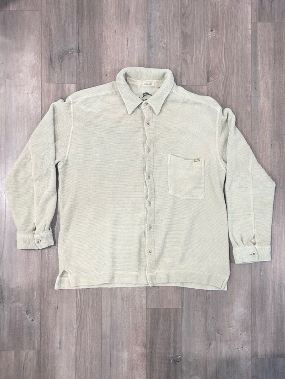Tommy Bahama Long-Sleeve Button-Down Shirt - Cream